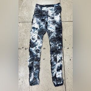 💚 3269. Ruched Tie Dye Stretchy Tights